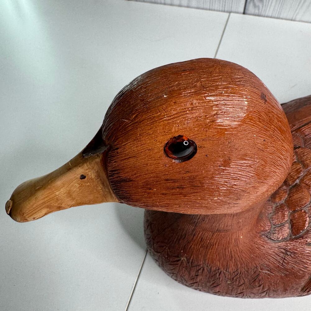 Handcrafted 12" Mallard  Duck  1983 Dr JC Huber  #102 Vintage Minneapolis, MN - Picture 8 of 9